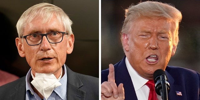 Wisconsin Gov. Tony Evers, a Democrat, asked President Trump to reconsider traveling on Tuesday to Kenosha, Wis., the scene of recent protests against police brutality, in a letter Sunday. (AP)