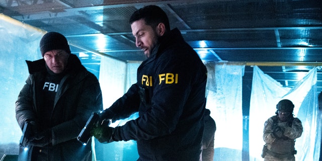 Pictured (L-R) Julian McMahon as Jess LaCroix and Zeeko Zaki as Special Agent Omar Adom 'OA' Zidan on 'FBI: Most Wanted.'