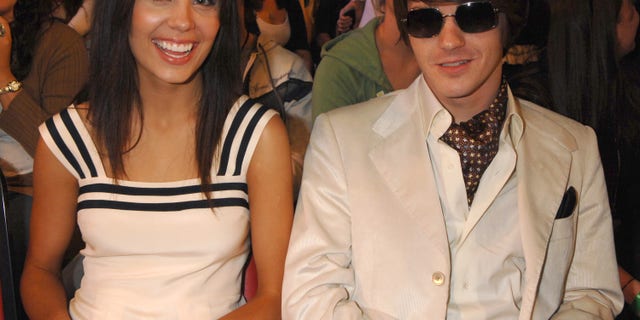 Melissa Lingafelt and Drake Bell during Nickelodeon's 20th Annual Kids' Choice Awards