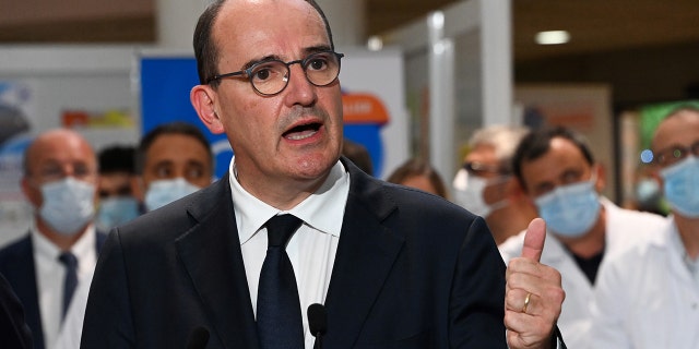 Castex warned France was going the "wrong way" the past two weeks during a speech while visiting the CHU hospital in Montpellier, southern France, on August 11, 2020. (Photo by PASCAL GUYOT/AFP via Getty Images)