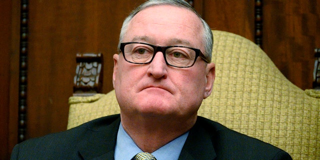 Philadelphia Mayor Jim Kenney is seen as city officials and response agent representatives inform Philadelphians on the preparation for the global COVID-19 virus outbreak, at a City Hall press conference, on March 6, 2020. (Photo by Bastiaan Slabbers/NurPhoto via Getty Images)