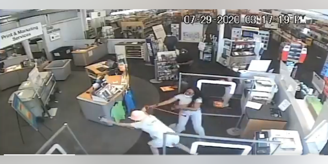 Terri Thomas, 25, was arrested after attacking a 54-year-old in a Hackensack Staples after being told to put a mask on, police say