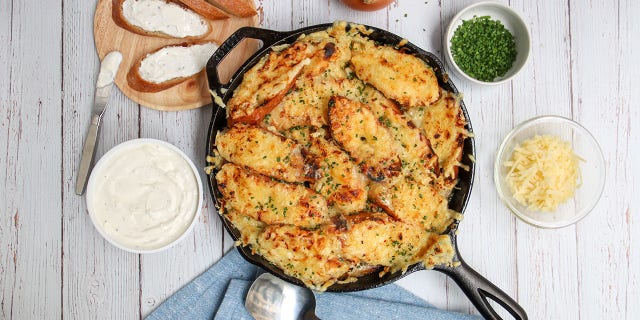 Fieri's French onion chicken bake is a hit with his family, he says.