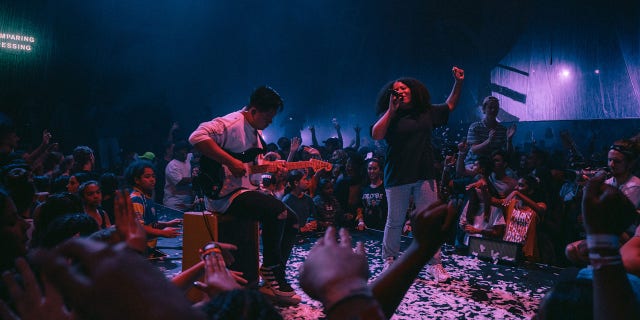 Hillsong Young & Free singer-songwriter Melodie Mezieres-Wagner leads worship for the popular Christian youth band.