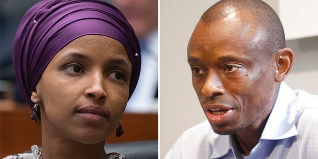 Rep. Ilhan Omar (right) is facing a highly contentious primary Tuesday night, even after being outraised by her opponent, attorney Antone Melton-Meaux (left).