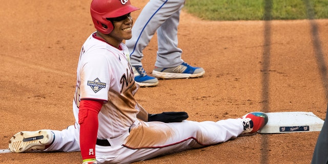Washington Nationals' Juan Soto helped the team to a World Series in 2019. (AP Photo/Manuel Balce Ceneta)