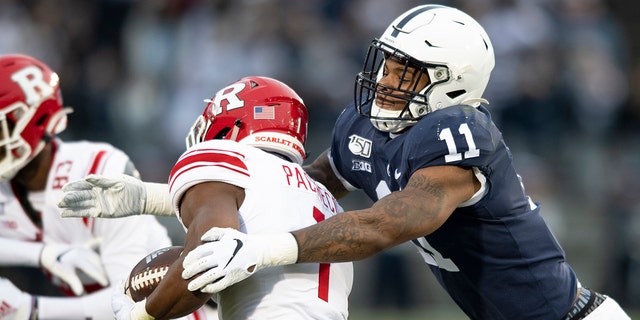 Parsons was selected to The Associated Press preseason All-America first-team, Tuesday, Aug. 25, 2020. Parsons and Oregon tackle Penei Sewell are among 11 players selected who are not slated to play this fall. (AP Photo/Barry Reeger, File)