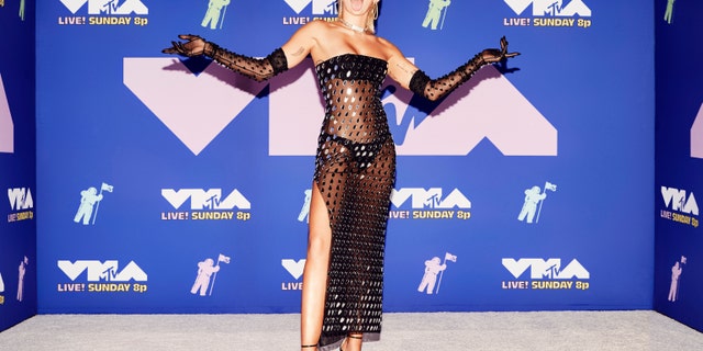 Miley Cyrus attends the 2020 MTV Video Music Awards, broadcast on Sunday, August 30, 2020 in New York City. (Photo by Vijat Mohindra/MTV VMAs 2020/Vijat Mohindra/MTV VMAs 2020 via Getty Images)