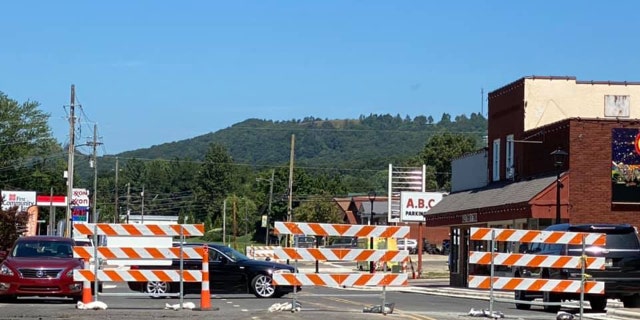 Damage in Sparta, N.C. after a 5.1-magnitude earthquake on Sunday.