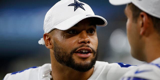 Dak Prescott will again have to prove himself to be the Cowboys' franchise quarterback. (AP Photo/Ron Jenkins)