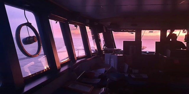 The bridge on board the San Aotea II fishing boat in the Southern Ocean. (AP/Feeonaa and Neville Clifton)
