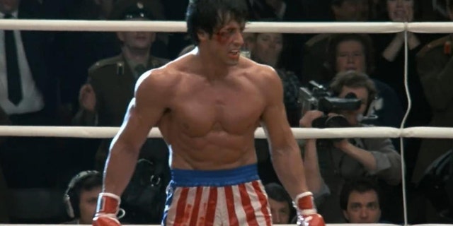 Sylvester Stallone in 'Rocky IV,' released in 1985.