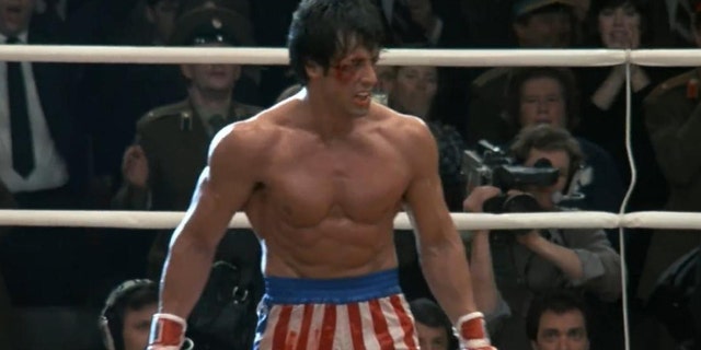 Sylvester Stallone in 'Rocky IV,' released in 1985.