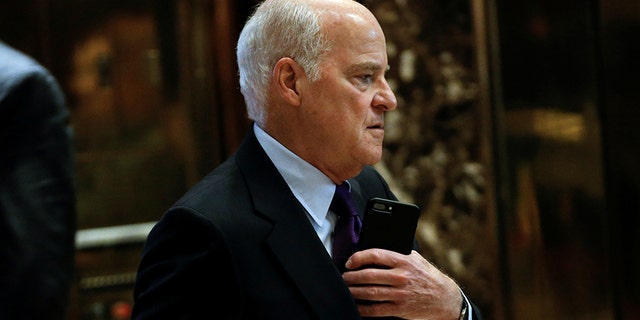 Businessman Henry R. Kravis arrives for meeting with then-President-elect Donald Trump at Trump Tower in New York, on January 12, 2017. (REUTERS/Mike Segar)