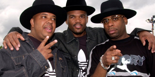 Run-DMC, from left to right: Joseph 'Run' Simmons, Darryl 'DMC' McDaniel and Jam Master Jay. (Photo by Hayley Madden/Redferns)