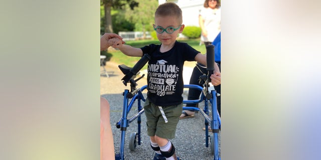 New York coronavirus policy harming disabled youth, parents say: 'The regression is devastating' 5 Lucas Spina, 5, suffered a stroke upon birth at 28 weeks and has undergone many surgeries, with more to come. Amid the pandemic, the child is struggling to walk without proper therapy. (Photo courtesy of Danielle Spina, Jamie Scalise)