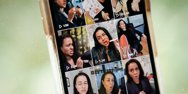 Comedian Sarah Cooper's page is displayed on the TikTok app on an Apple iPhone on Aug. 7, 2020, in Washington, D.C. (Photo Illustration by Drew Angerer/Getty Images)