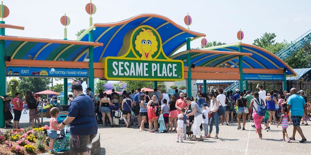 An adult man allegedly punched a Sesame Place worker after being asked to wear a mask at the Pennsylvania theme park, pictured.