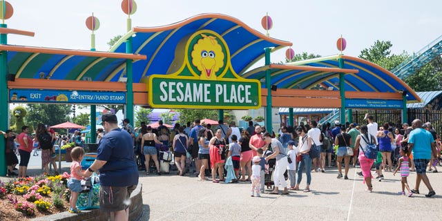 An adult man allegedly punched a Sesame Place worker after being asked to wear a mask at the Pennsylvania theme park, pictured.
