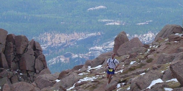 The author running the Pikes Peak Marathon (Photo courtesy of the author)