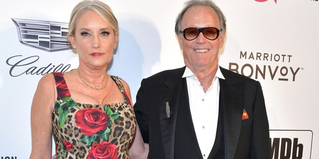 Margaret Fonda (L) and Peter Fonda (R) in February 24, 2019.