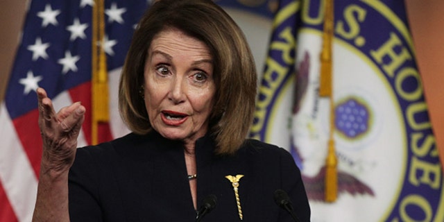 U.S. Speaker of the House Rep. Nancy Pelosi (D-CA) speaks during a weekly news conference at the U.S. Capitol February 14, 2019. Pelosi said Thursday that she believes Democrats will pick up at least 10 House seats in November. (Photo by Alex Wong/Getty Images)