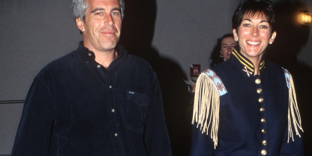 NEW YORK, NY - JUNE 13: Jeffrey Epstein and Ghislaine Maxwell attend Batman Forever/R. McDonald Event on June 13, 1995 in New York City. (Photo by Patrick McMullan via Getty Images)