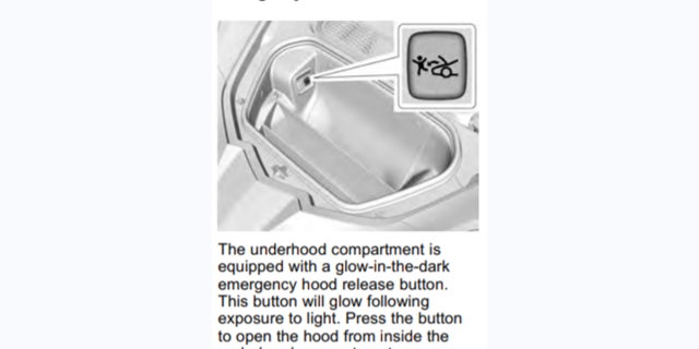 The Corvette owner's manual explains how the emergency release works.