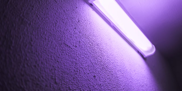 UV lamp on the wall.