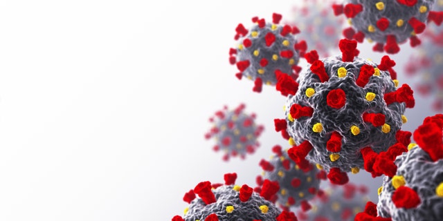 Coronavirus/COVID-19. (3D Rendering)