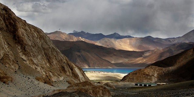 In this Sept. 14, 2017, file photo, Pangong Tso lake is seen near the India China border in India's Ladakh area. (AP Photo/Manish Swarup, file)