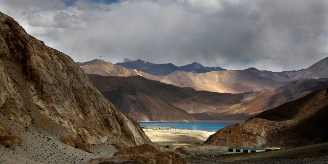 In this Sept. 14, 2017, file photo, Pangong Tso lake is seen near the India China border in India's Ladakh area. (AP Photo/Manish Swarup, file)