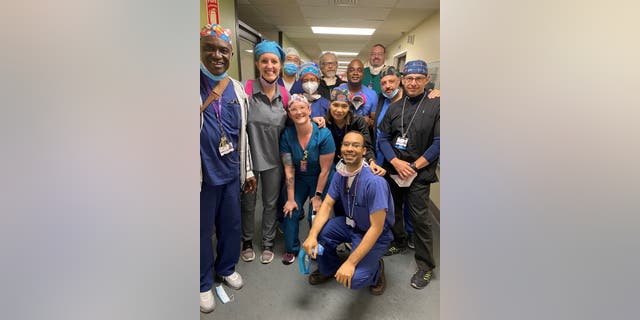 A team of health care workers in 2020 during the height of the COVID pandemic.
