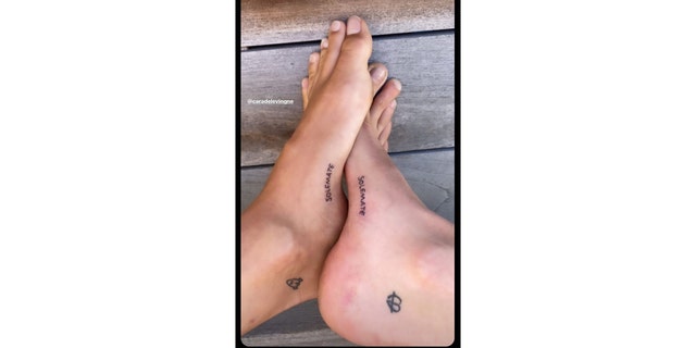 Cara Delevingne And Kaia Gerber Show Off Matching Solemate Tattoos Fox News