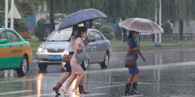 North Korea says torrential rains have lashed the country, prompting outside worries about possible big damages in the impoverished country.