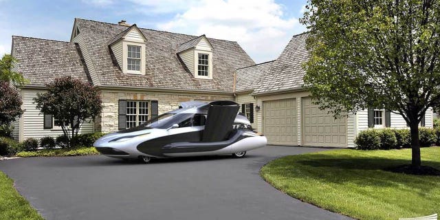 The Terrafugia TF-X is designed to fit in a single-car garage.