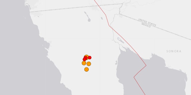 A series of earthquakes rattled Baja California on Monday, Aug. 17, 2020.