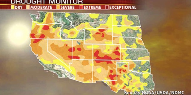 Drought conditions out west are increasing the risk of wildfires.