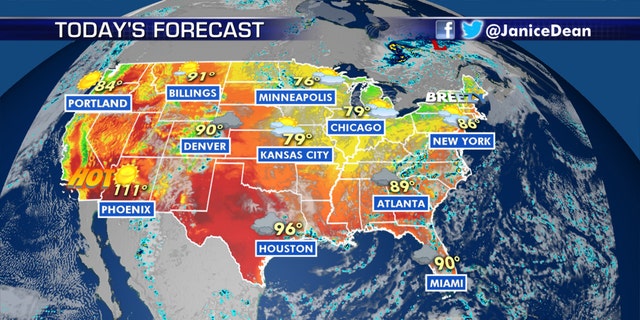 The national forecast for August 5, 2020.