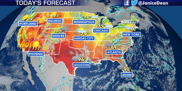 The national forecast for August 5, 2020.