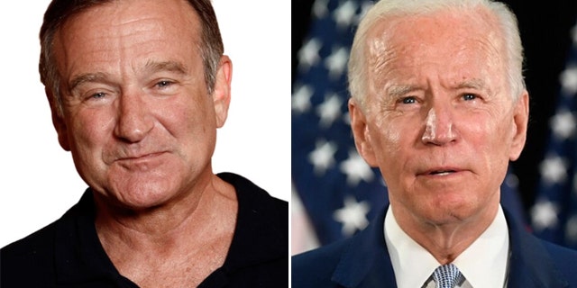 An old clip of Robin Williams poking fun at Joe Biden went viral on social media this week.