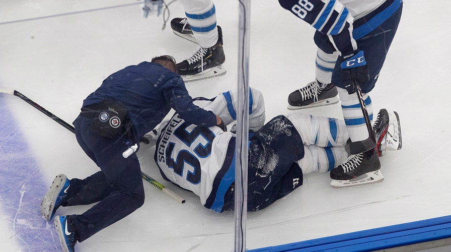 Winnipeg Jets - Mark Scheifele skated in a non-contact jersey