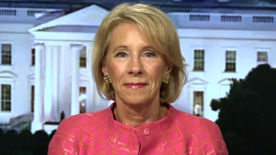 DeVos accuses teachers unions of concern with 'alternative agendas' like 'defunding police' over students