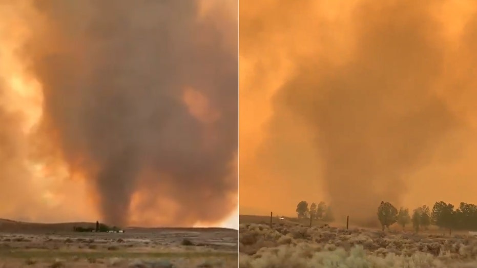 Fire tornado warning grips California as wildfire explodes with 'extremely  dangerous' conditions north of Tahoe | Fox News