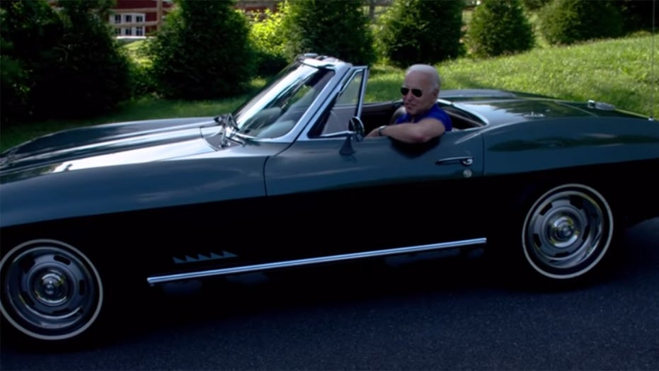 Joe Biden Takes The Wheel Of His 1967 Chevrolet Corvette Stingray In ...