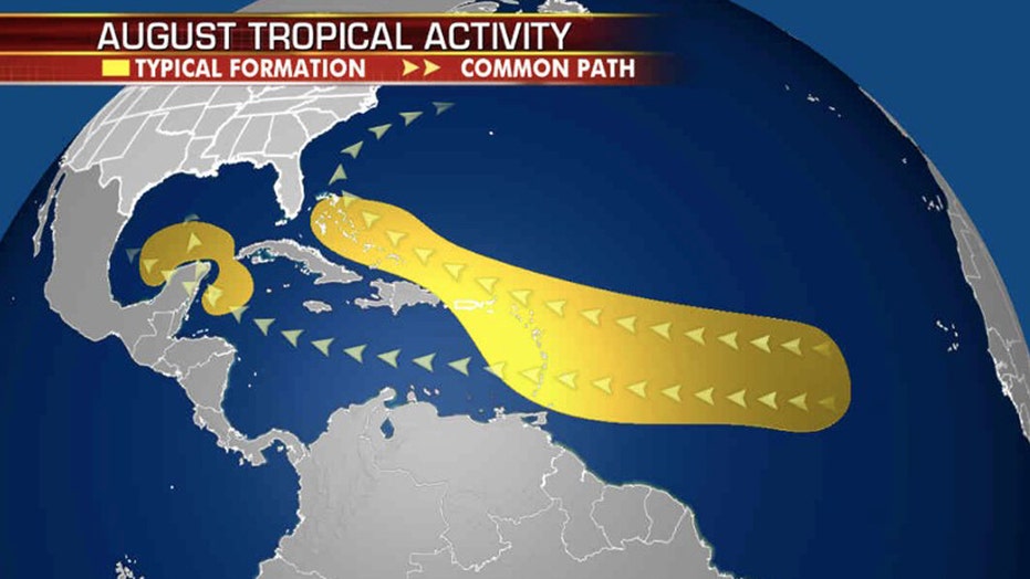 Atlantic hurricane season: Where do tropical storms form in August? | Fox News