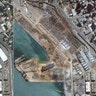 A combination of satellite images shows the Port of Beirut before and after an explosion in Beirut Lebanon, Aug. 5, 2020.