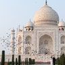 February 24, 2020: Visiting the Taj Mahal, in Agra, India.