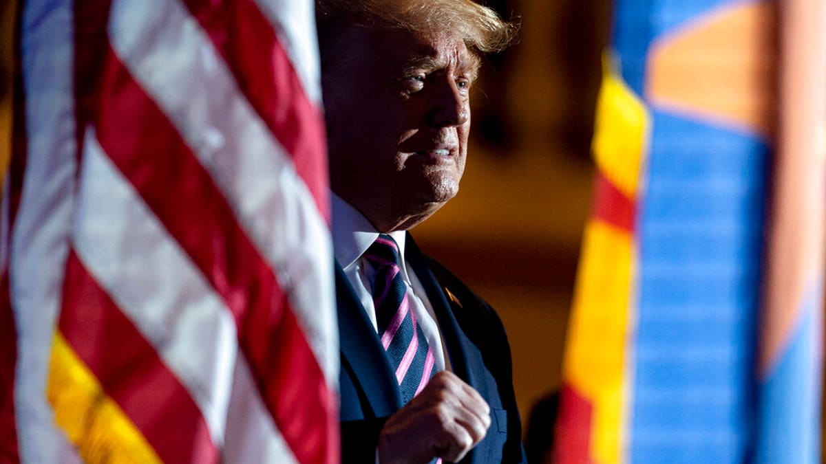 President Donald Trump arrives for a Latinos for Trump Coalition roundtable at Arizona Grand Resort & Spa, Monday, Sept. 14, 2020, in Phoenix.