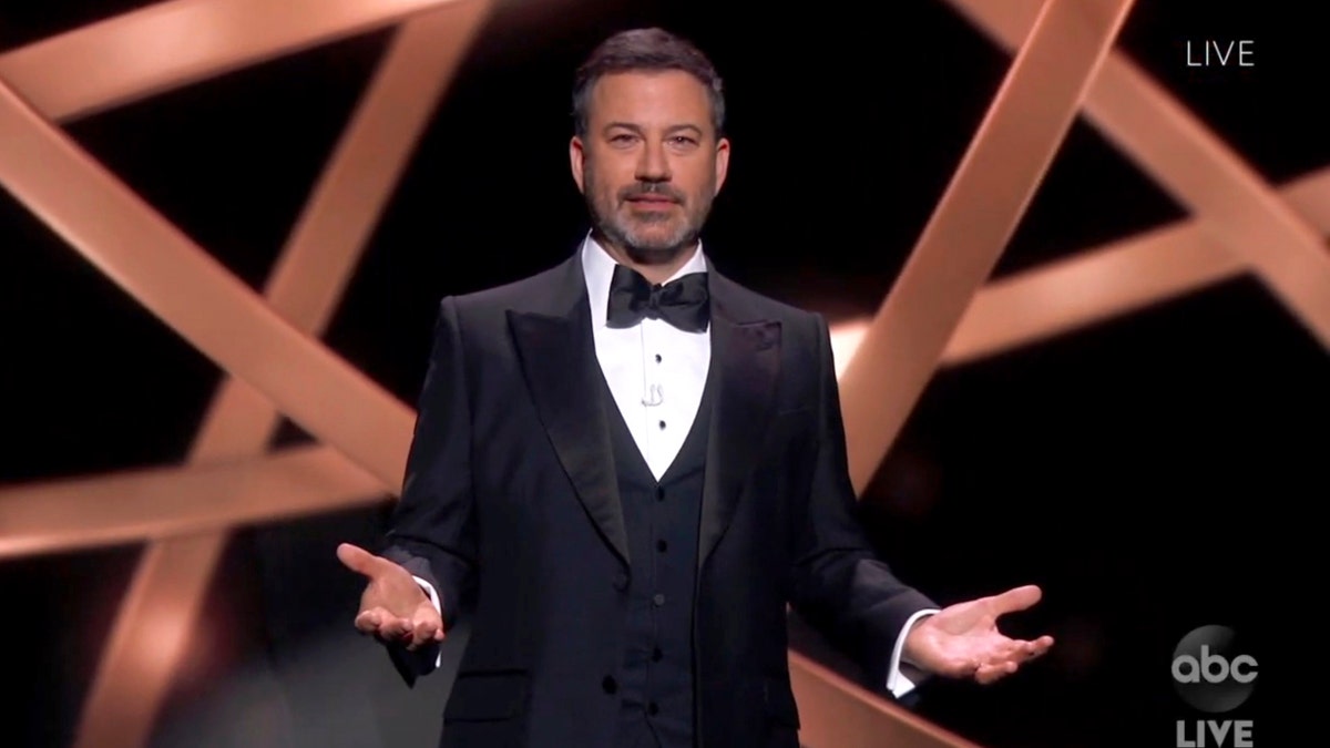 Jimmy Kimmel hosted the 72nd Emmy Awards which saw a 20-percent drop in viewership. (The Television Academy and ABC Entertainment via AP)